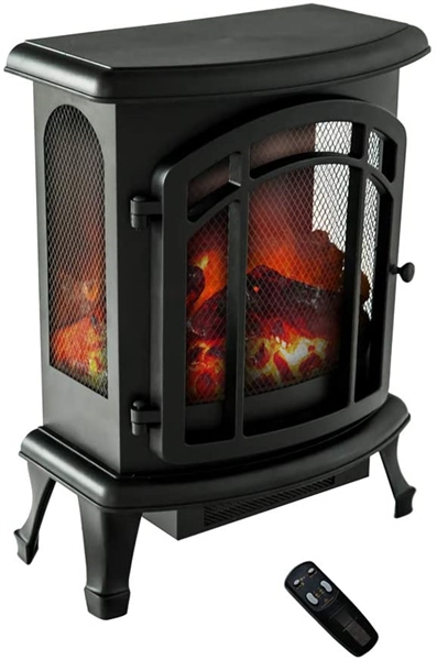FLAME&SHADE Electric Wood Stove Fireplace Heater 21 