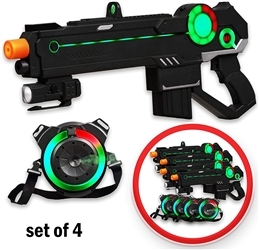 Ranger 1 Laser Tag Reality Gaming Kit with 4 Guns, 4 Vests