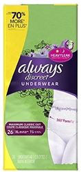 Discreet, Incontinence Underwear, Extra-Large, 26 Count