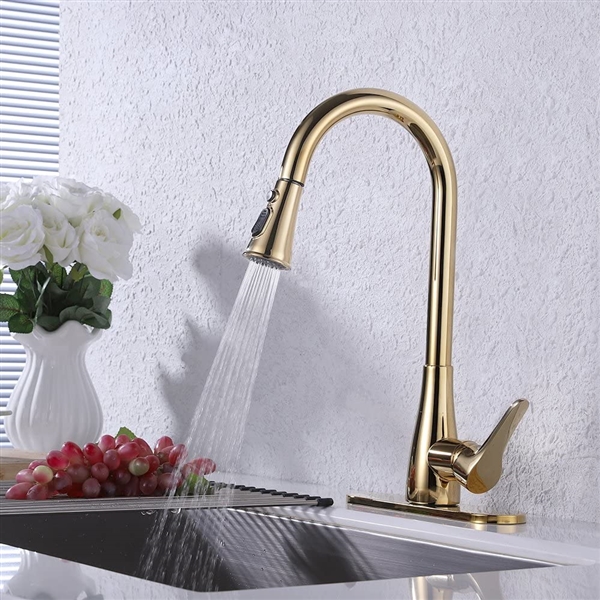 KES Single Handle Pull Down Kitchen Faucet 