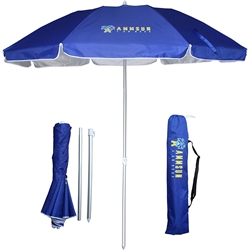 AMMSUN 6.5ft Two Folded Patio Beach Umbrella