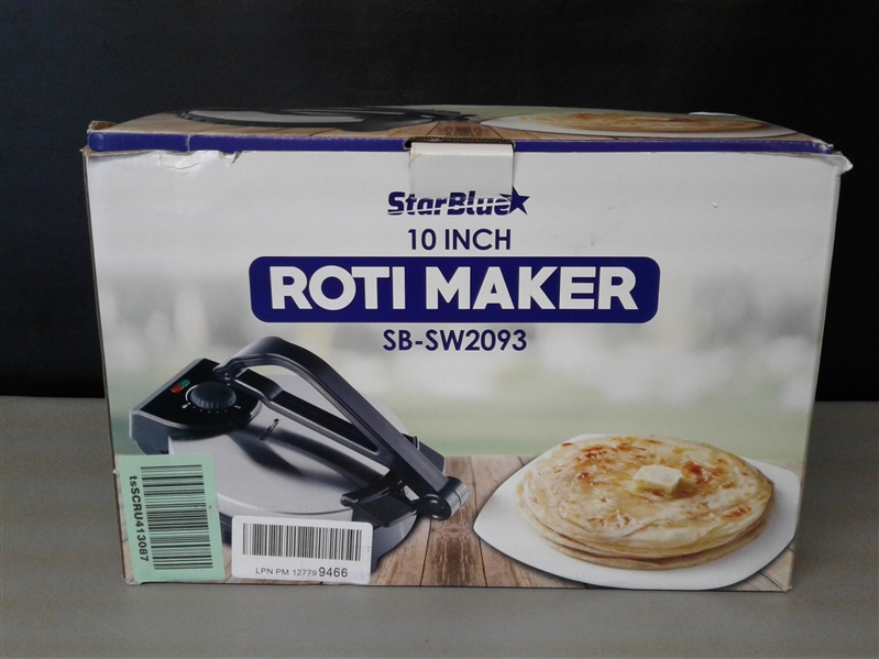 10inch Roti Maker by StarBlue with FREE Roti Warmer