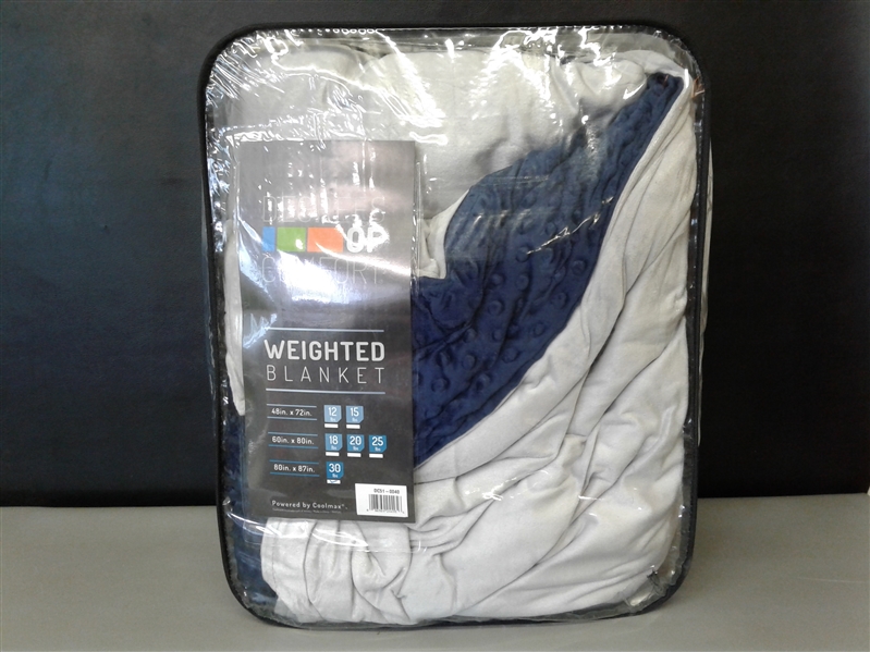Degrees of Comfort Weighted Blanket w/ 2 Duvet Covers for Hot & Cold Sleepers 80x87 30 lb