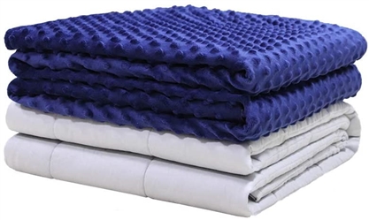 Degrees of Comfort Weighted Blanket 60x80 18lb with Removable Minky Cover