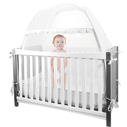 Baby Crib Safety Pop Up Tent, 55” x 51” x 27”
