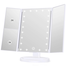 Makeup Vanity Mirror with Lights, 1x 2x 3x Magnification