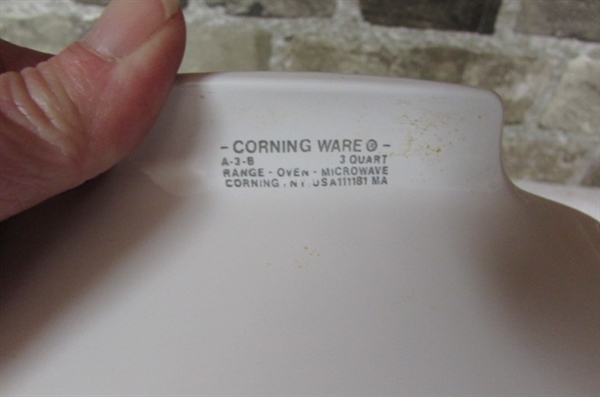 CORNING WARE -SPICE OF LIFE - CASSEROLE DISHES WITH LIDS