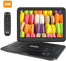 SUNPIN Portable DVD Player 17.9" with Large HD Swivel Screen