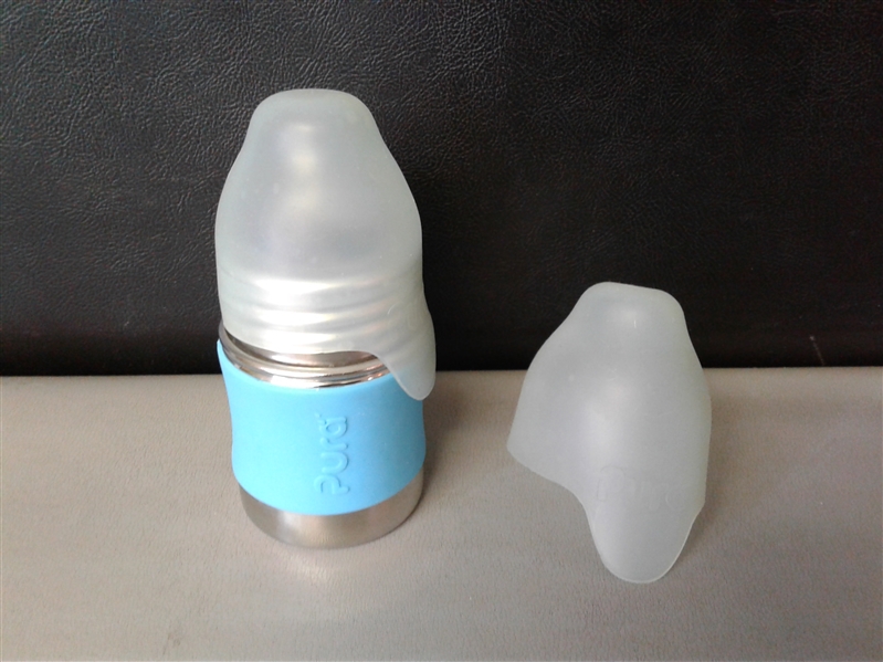 Pura Kiki Stainless Steel Baby Bottle w/22 Extra Nipples + Haakaa Breast Pump