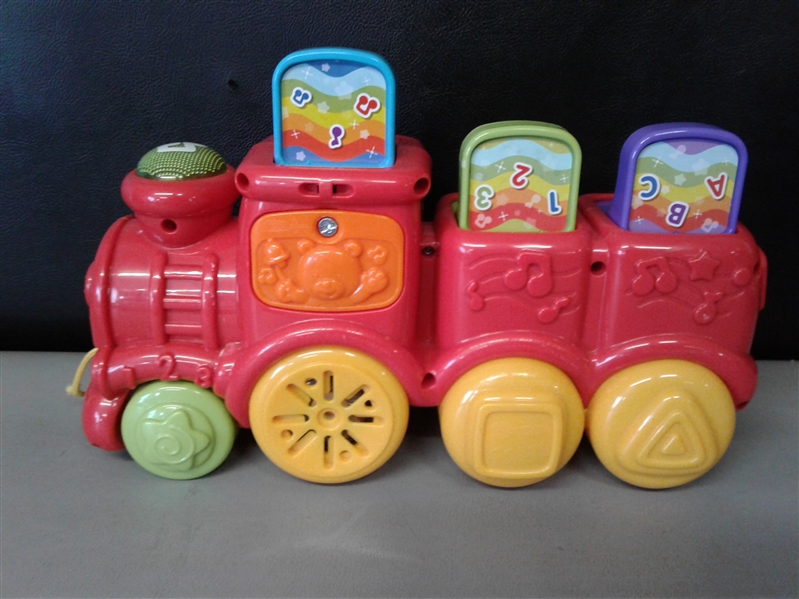 VTech Roll and Surprise Animal Train and Thomas Train Push Pop Toy