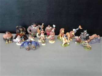 Disneys Moana and Lion King Figurine Play Set