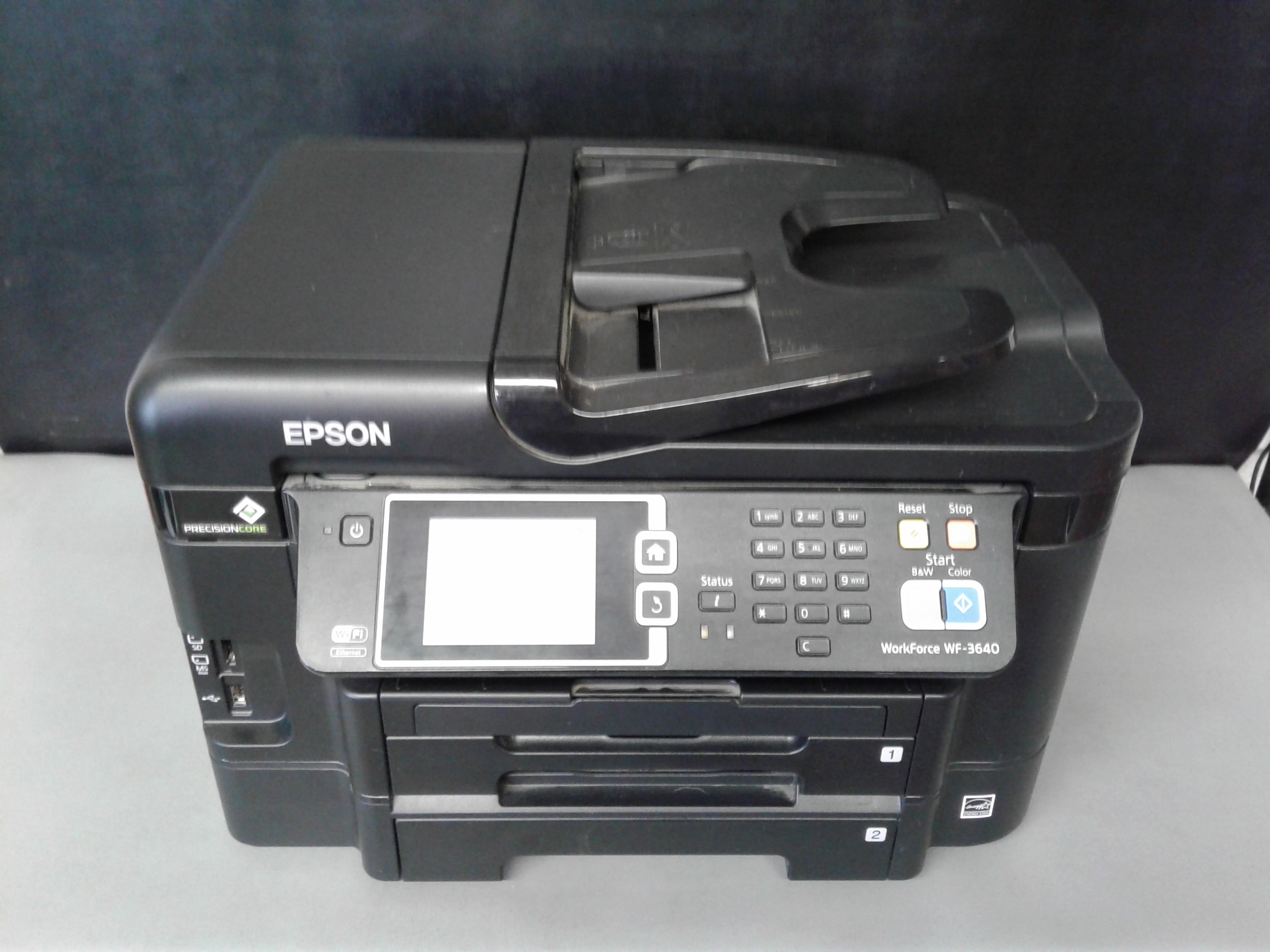 Lot Detail Epson Workforce Wf 3640 All In One Printer 5325