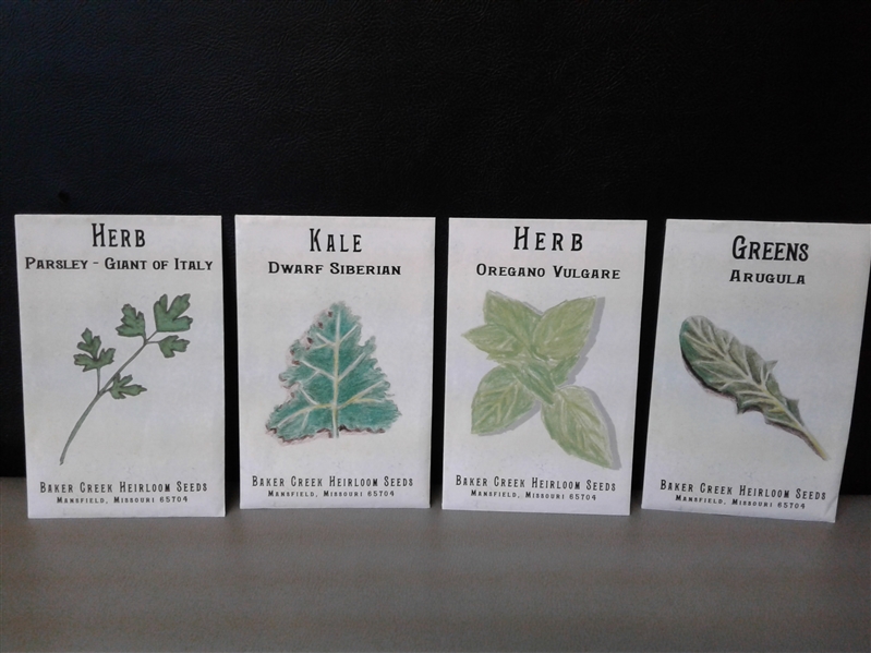Variety of Baker Creek Heirloom Seeds-13 Packets