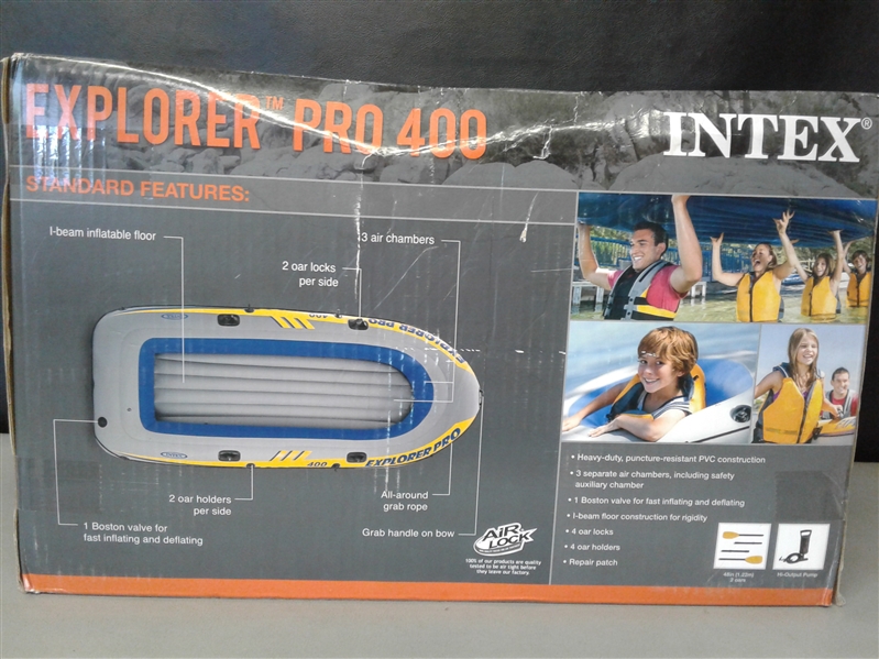 Intex Explorer Pro 400 Four-Person Boat Set