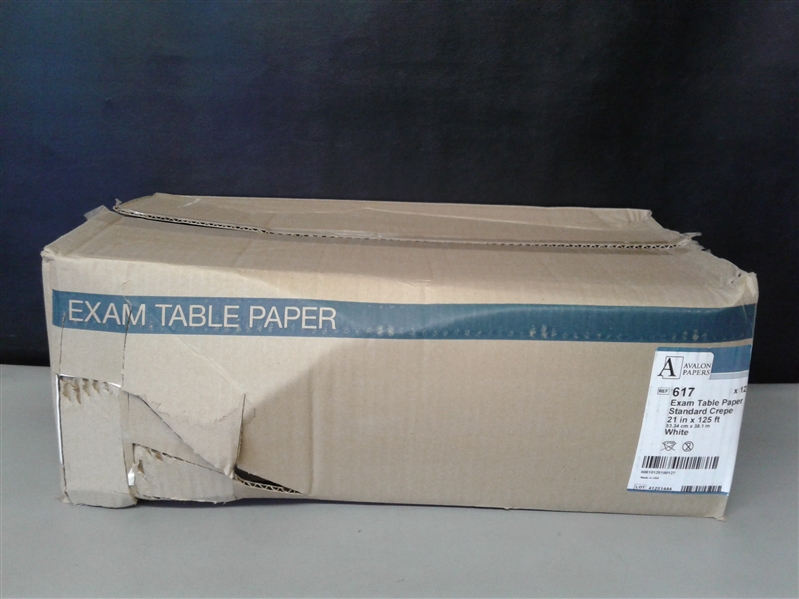 Exam Table Paper, Crepe Table Paper, 21 inches X 125 feet, Case of 12 Rolls