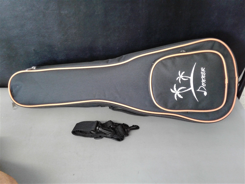  Donner Concert Ukulele Starter Kit With Strap Nylon String Tuner