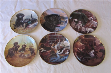 FRANKLIN MINT COLLECTOR PLATES WITH DOGS