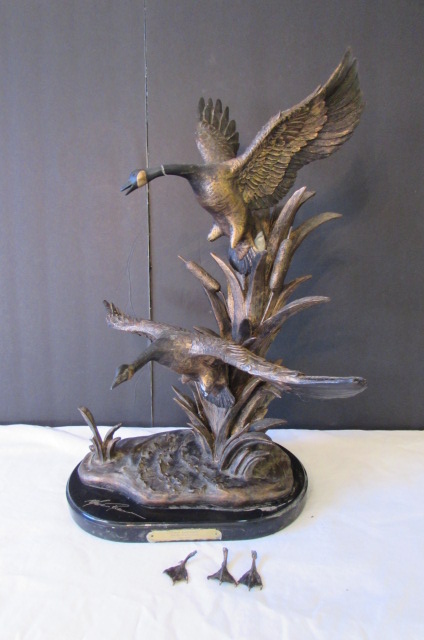 resin duck statue
