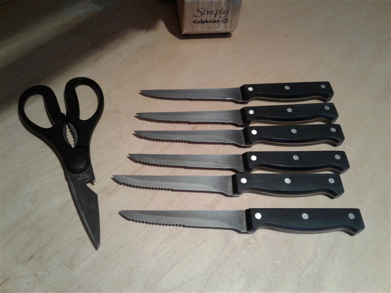 Simply Calphalon Knife Set and Wusthof Silverpoint Knives with Block