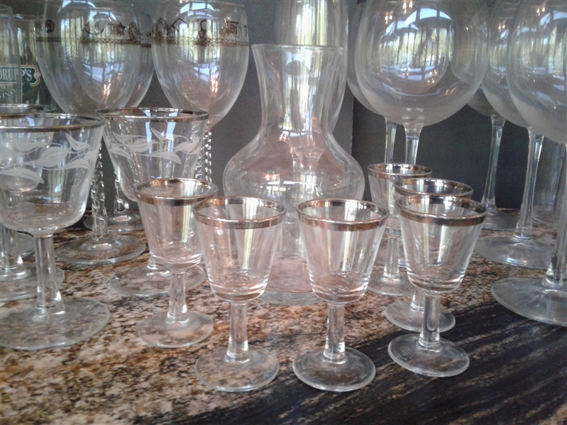Barware-Wine Glasses, Beer Glasses, Cordial Glasses, Electric Wine Bottle Opener, and More