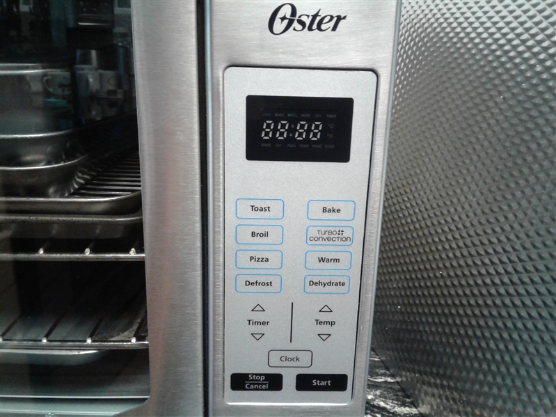 Double Door Oster Toaster Oven, Baking Pans, and Cookie Sheets