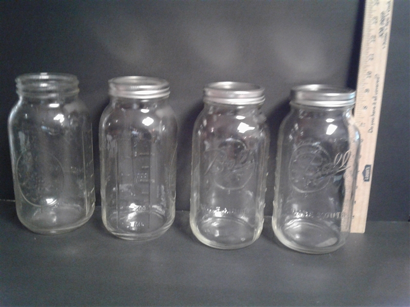 Various Jars, Ball Jars, Amber bottles, and More