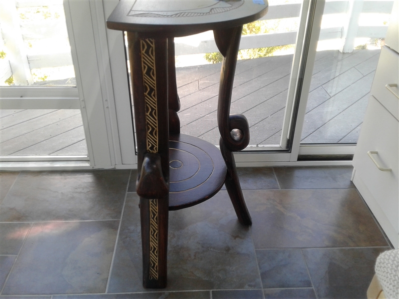 Wood Accent Table Made in Ghana