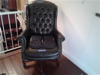 Black Leather desk chair
