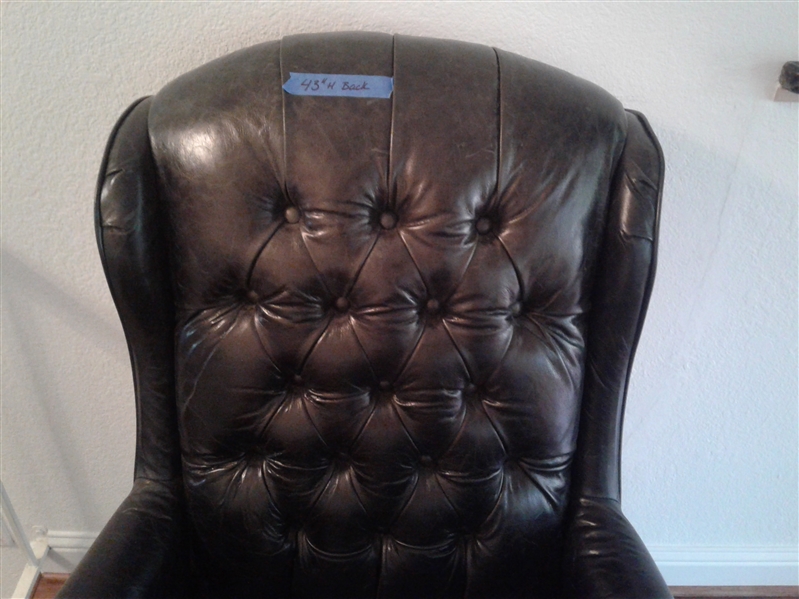 Black Leather desk chair