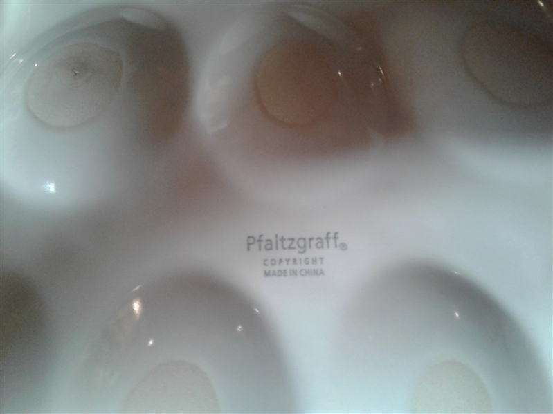 Pfaltzgraff Egg Tray & Santa Cookie Jar