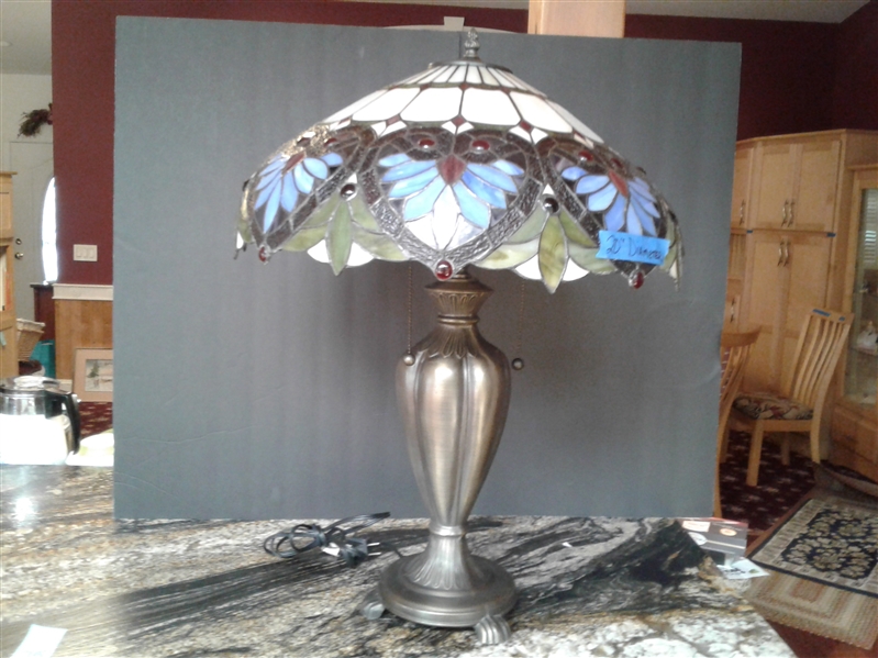 Portable Luminaire Stained Glass Lamp