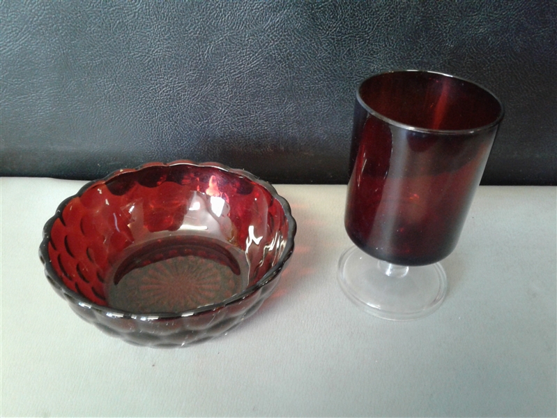 Collection of Ruby & Red Glass