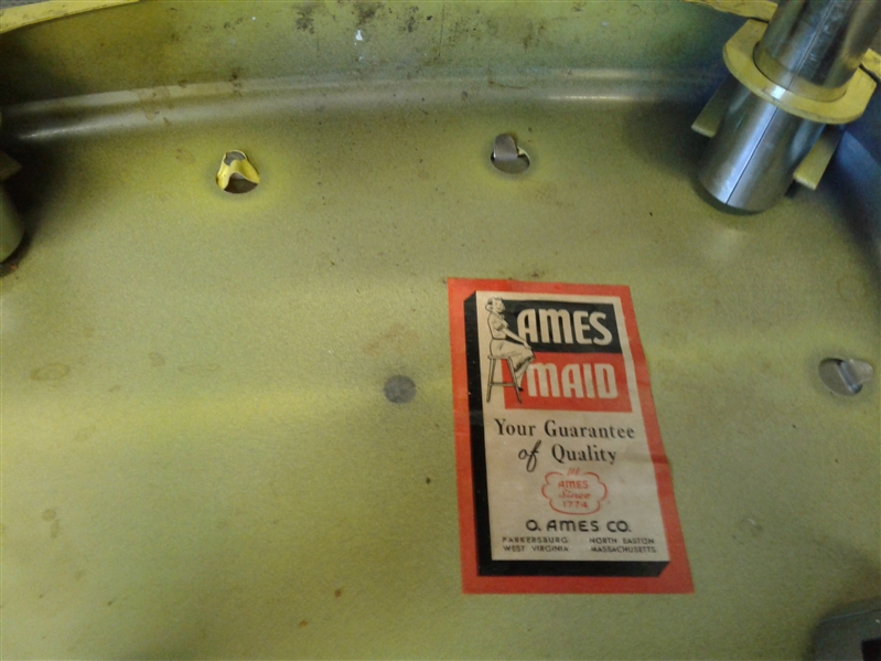Vintage Ames Maid Yellow Stool