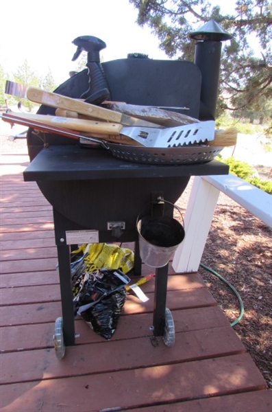 CABELA'S PELLET GRILL WITH ACCESSORIES & PELLETS