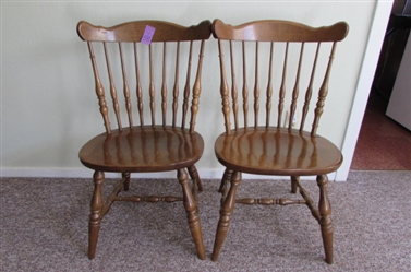PAIR OF DINING CHAIRS *MATCHES LOTS 56 & 57