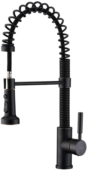 GICASA Pull Out Sprayer Kitchen faucet, Oil Rubbed Bronze