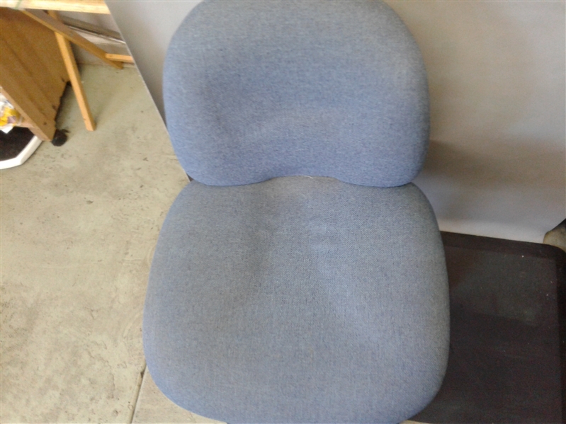 Blue Rolling Office Chair