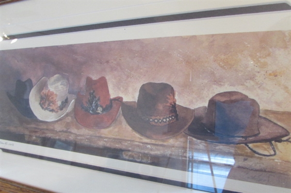 COWBOY HATS & BOOTS WATERCOLOR PRINTS BY KAREN RAE