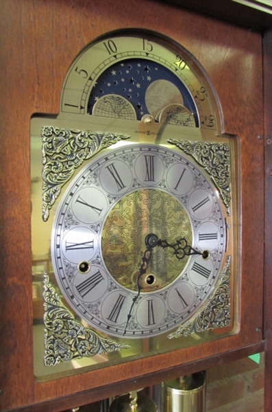 68TH ANNIVERSARY (1987) EDITION HOWARD MILLER FLOOR CLOCK W/MOON DIAL-NOT WORKING (7)