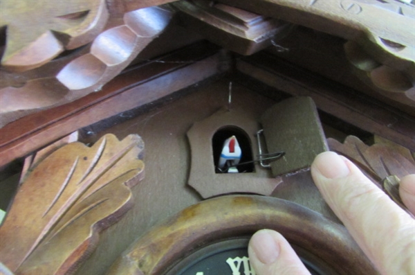 WEST GERMANY CUCKOO CLOCK FOR PARTS/REPAIR