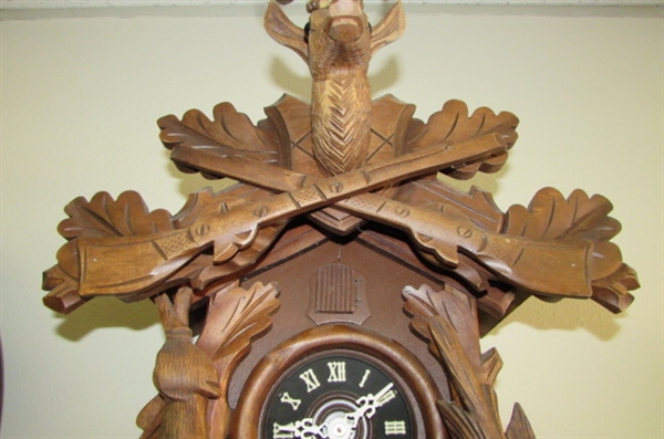 WEST GERMANY CUCKOO CLOCK FOR PARTS/REPAIR