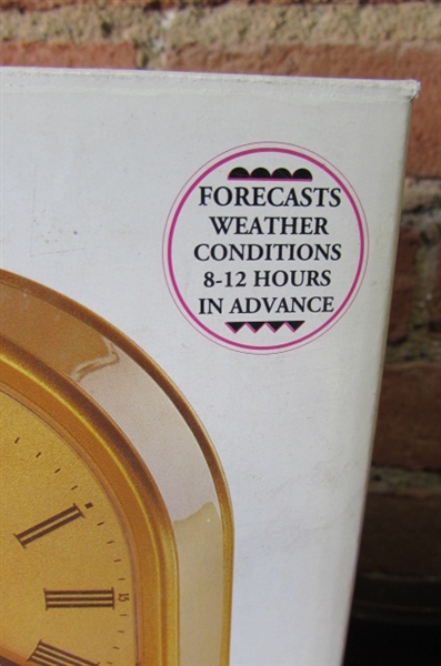 NEW HOWARD MILLER WEATHER FORECASTER ARCH CLOCK - DISPLAY (111)