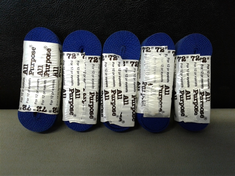 All Purpose Laces 72 5 Pair- Blue