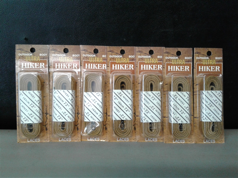 Ultra Hiker Laces 72 Brown 7 Pair
