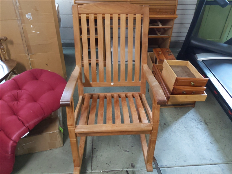 Oversized Wooden Rocking Chair