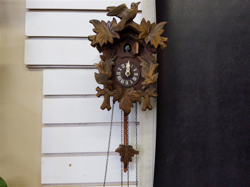 Ornate Wooden Cuckoo Clock
