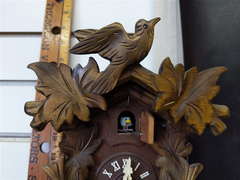 Ornate Wooden Cuckoo Clock
