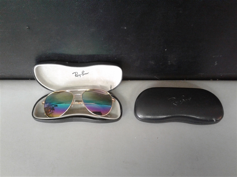 Foster Grant Sunglasses and Ray Ban Cases