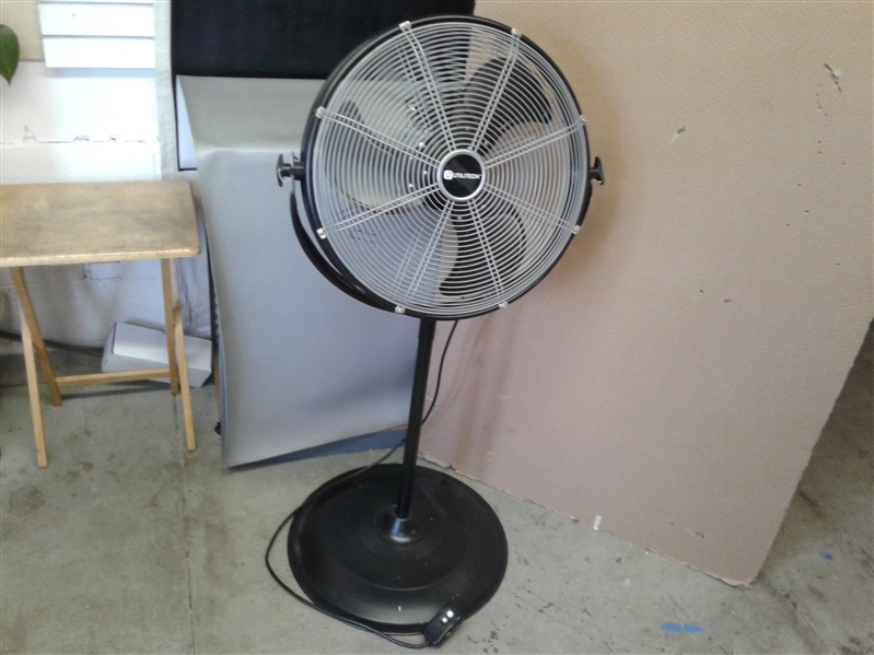Utilitech 20-in 3-Speed Outdoor Black Painting Stand Fan