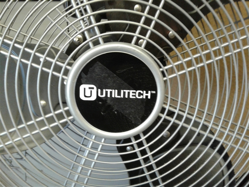 Utilitech 20-in 3-Speed Outdoor Black Painting Stand Fan